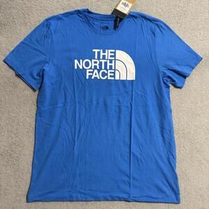 The North Face Men’s XL Blue Short Sleeve Logo T-Shirt Outdoor Hiking Casual